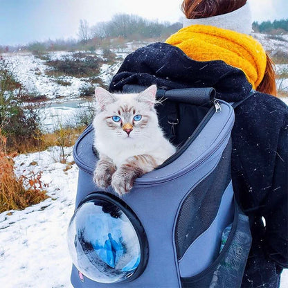 PANORIX – Borsa da viaggio pieghevole per gatto con finestra panoramica