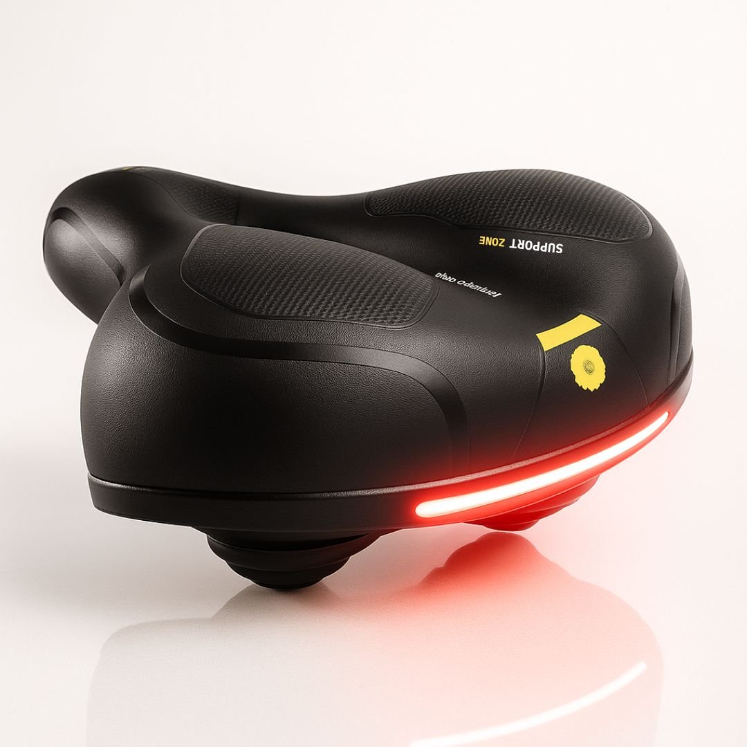 CYCLORELAX – Sella da bicicletta ergonomica con sospensione per uso quotidiano e touring