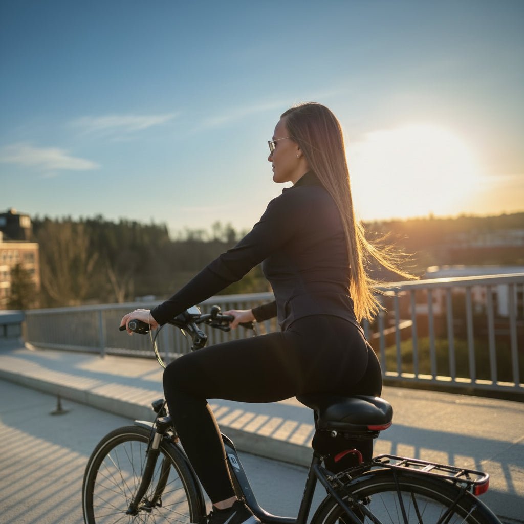 CYCLORELAX – Sella da bicicletta ergonomica con sospensione per uso quotidiano e touring