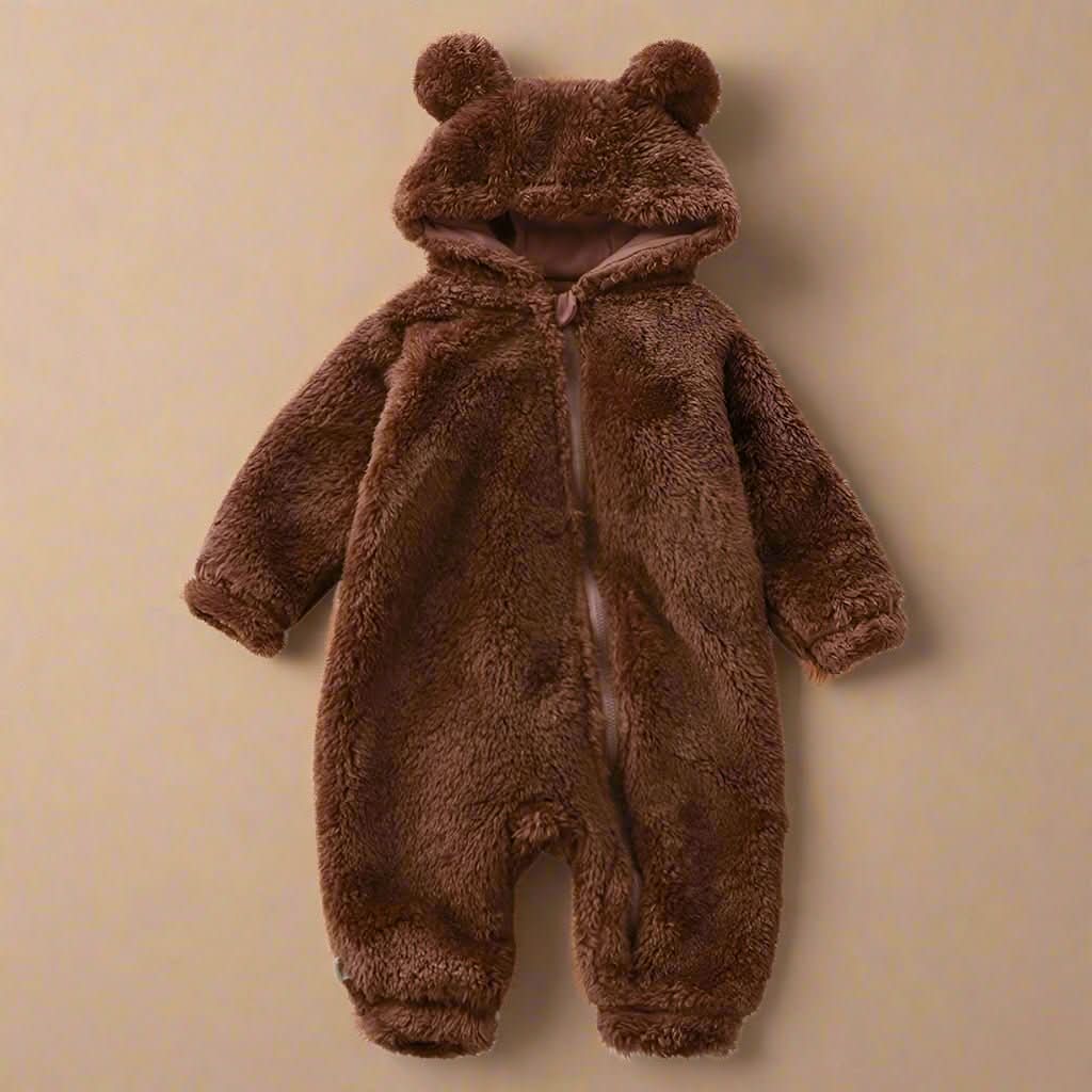 CozyCub Tutina in Flanella - Romper invernale morbido per neonati