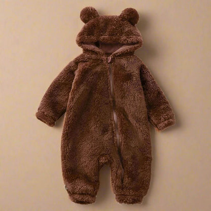 CozyCub Tutina in Flanella - Romper invernale morbido per neonati