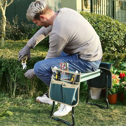 Riposo per ginocchia e sedia da giardino ergonomici 2-in-1 per il comfort delle articolazioni
