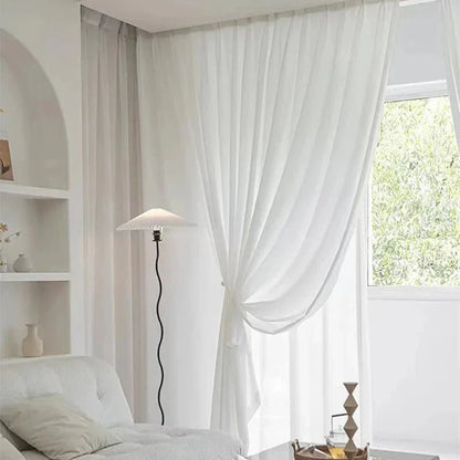 NOVELIA – Tende in tulle eleganti per finestre del soggiorno