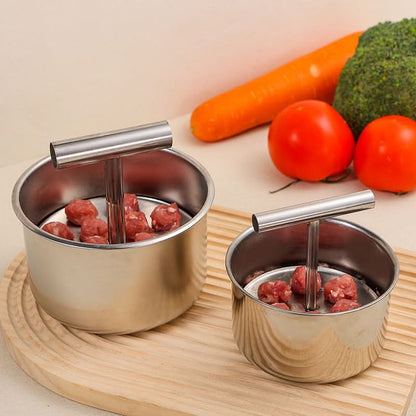 MeatMaster stampo per polpette in acciaio inossidabile - uniforme e pratico per ogni cucina