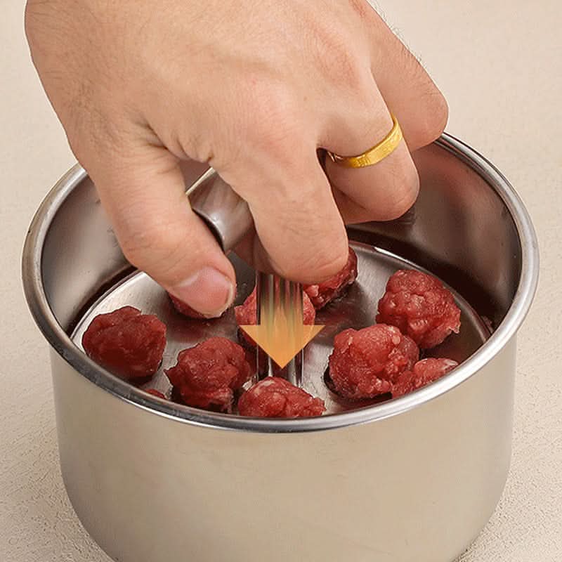 MeatMaster stampo per polpette in acciaio inossidabile - uniforme e pratico per ogni cucina