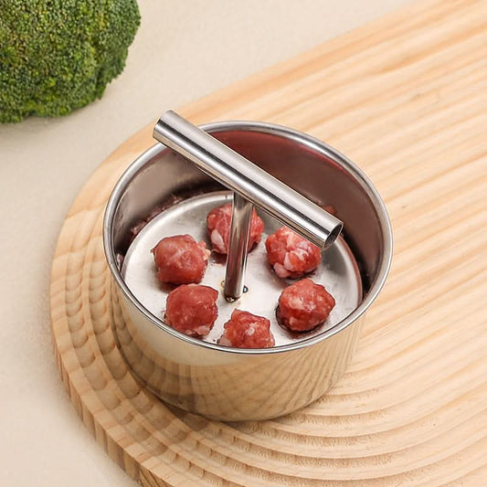 MeatMaster stampo per polpette in acciaio inossidabile - uniforme e pratico per ogni cucina