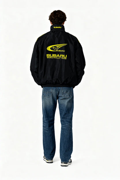 Giacca Subaru Rally Vintage Racing - Edizione Nera - Unisex - Retrò