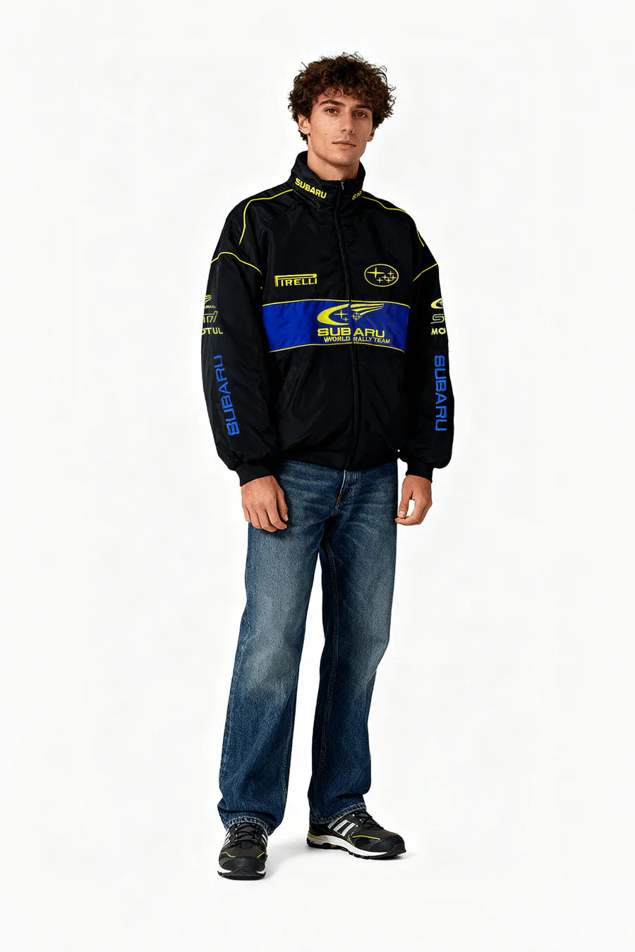 Giacca Subaru Rally Vintage Racing - Edizione Nera - Unisex - Retrò