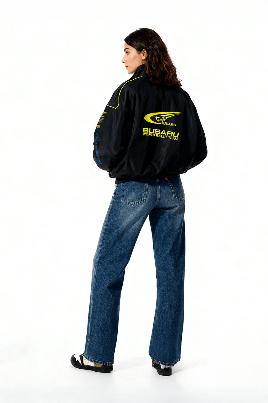 Giacca Subaru Rally Vintage Racing - Edizione Nera - Unisex - Retrò