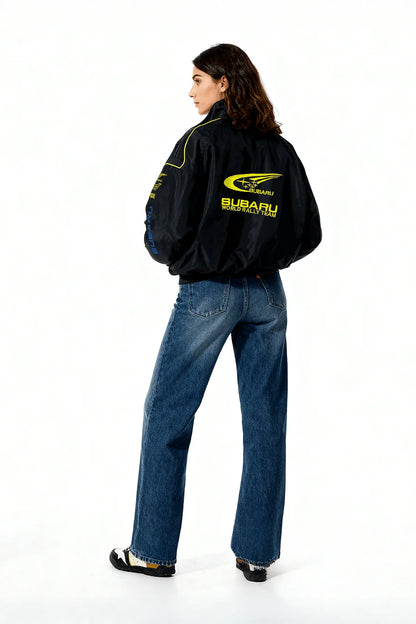 Giacca Subaru Rally Vintage Racing - Edizione Nera - Unisex - Retrò