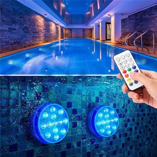 AQUARAY – Sistema di illuminazione per piscina impermeabile con telecomando