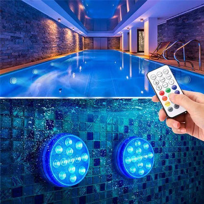 AQUARAY – Sistema di illuminazione per piscina impermeabile con telecomando