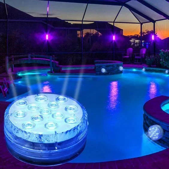 AQUARAY – Sistema di illuminazione per piscina impermeabile con telecomando