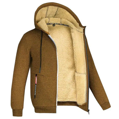 TOMMY - Felpa con Cappuccio e Zip in Pile