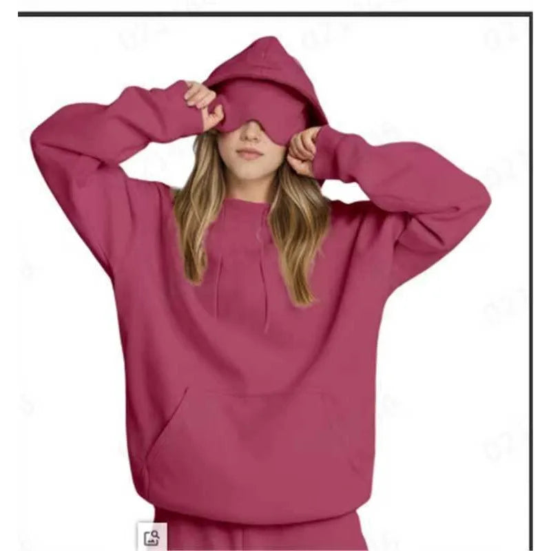 Felpa con Cappuccio da Viaggio Incognito™ da Donna – Comfort Assoluto & Mascherina Integrata