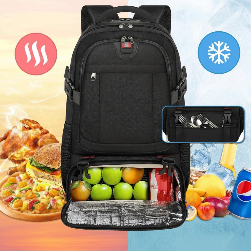 Zaino per laptop con scomparto alimentare isotermico e porta USB