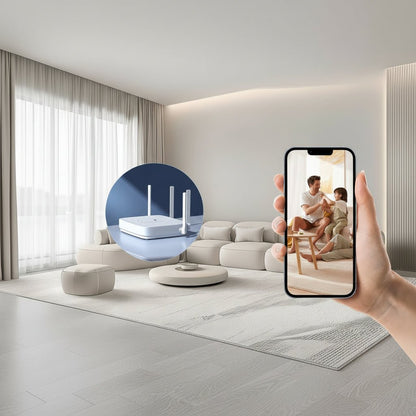 CAMOVIA – Telecamera Wi‑Fi con streaming in diretta e design compatto