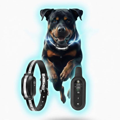 Collare Elettrico per Cani con Telecomando Impermeabile e 16 Livelli di Shock per Addestramento Efficace fino a 1000m
