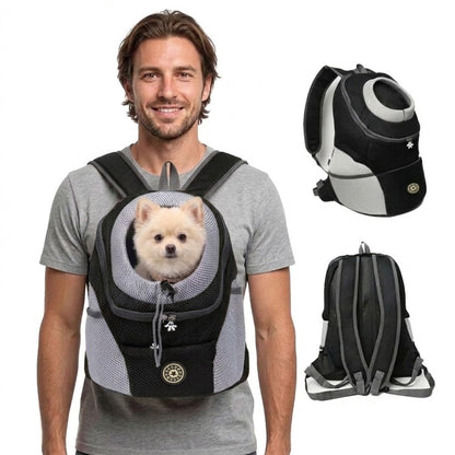 Zaino Porta Cane Ergonomico con Imbottitura e Spallacci Regolabili | Comfort e Sicurezza per Passeggiate e Escursioni