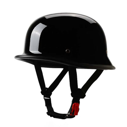 Casco Moto Demi-Jet Outlaw in Nero Opaco
