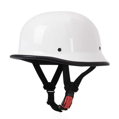 Casco Moto Demi-Jet Outlaw in Carbonio Nero Opaco