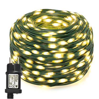 Luci LED natalizie multicolori per esterni – Catena impermeabile IP65