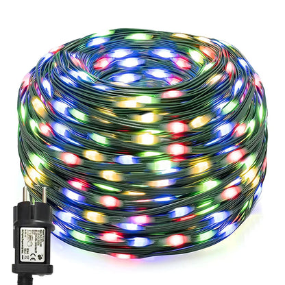 Luci LED natalizie multicolori per esterni – Catena impermeabile IP65
