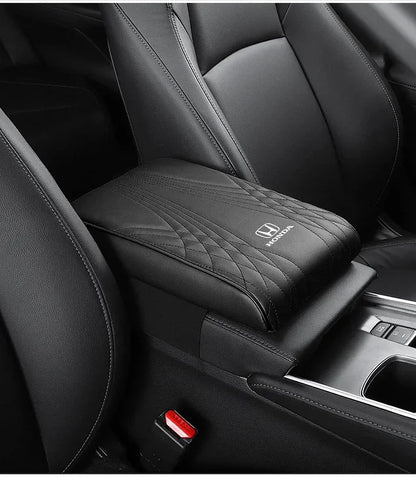 Cuscino per bracciolo auto in pelle premium nero