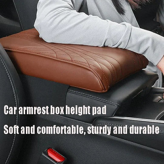 Cuscino per bracciolo auto in pelle premium beige