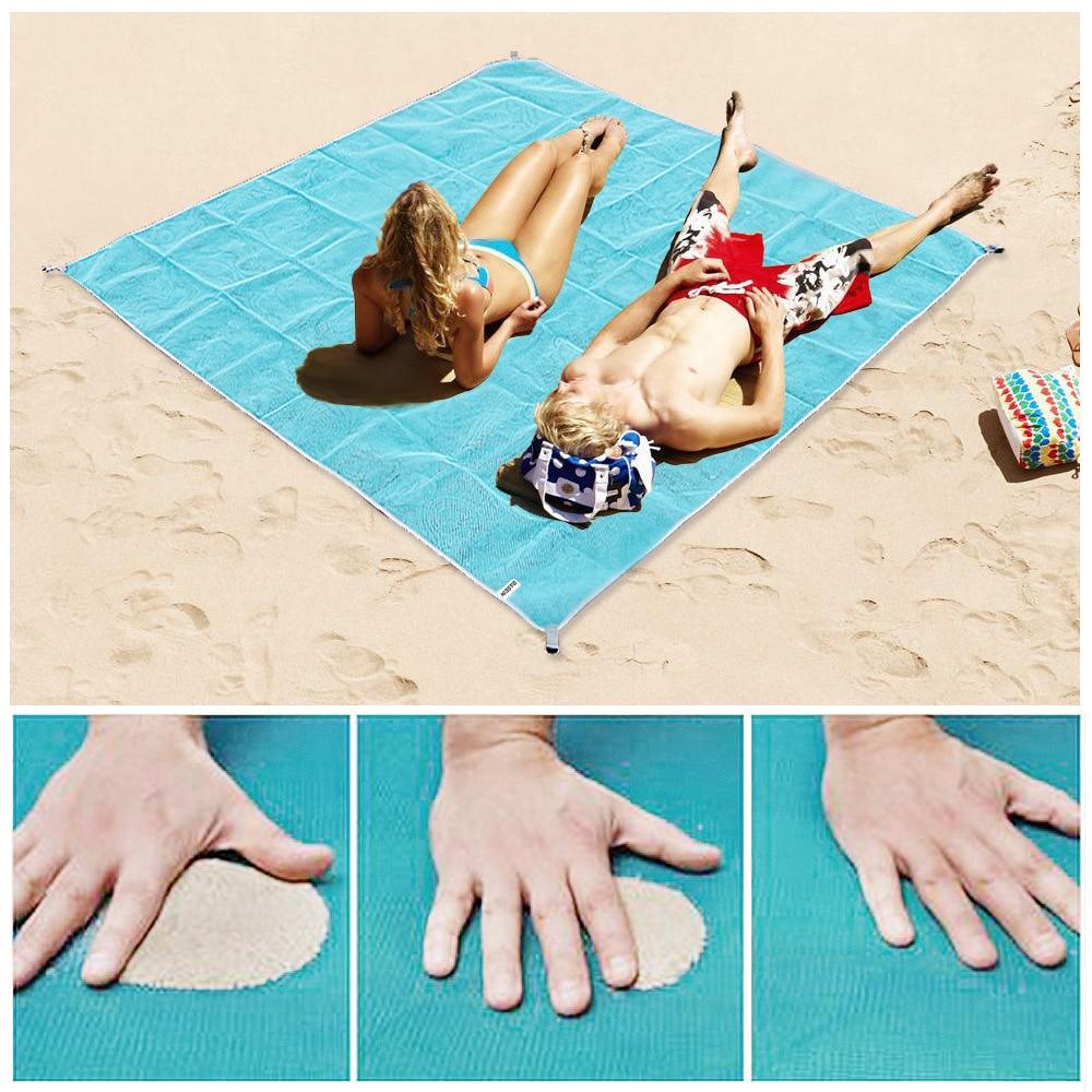 Asciugamano da spiaggia XXL 200 x 200 cm | Senza sabbia e di grandi dimensioni