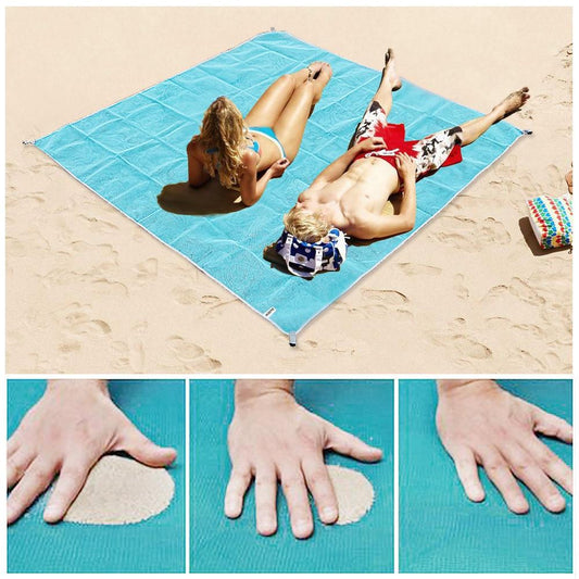 Asciugamano da spiaggia XXL 200 x 200 cm | Senza sabbia e di grandi dimensioni