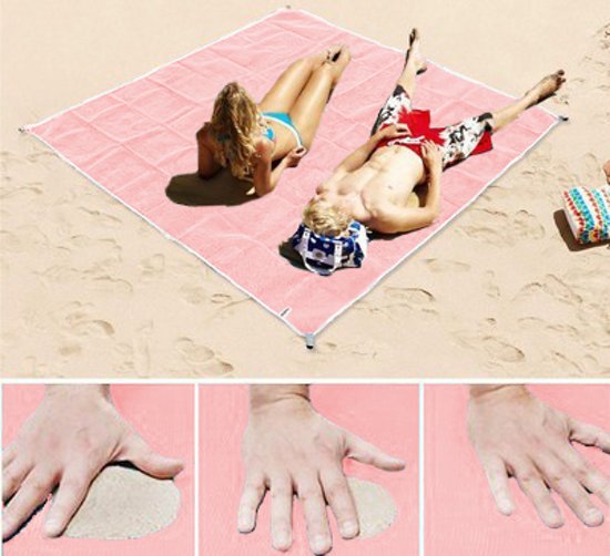 Asciugamano da spiaggia XXL 200 x 200 cm | Senza sabbia e di grandi dimensioni